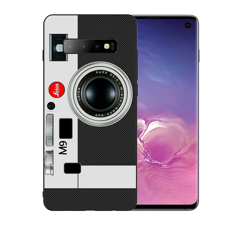 Ốp điện thoại hình máy ảnh cổ điển cho Samsung Galaxy S20 Ultra S10 Lite Note 10 Lite Plus J7 J8 S6 Edge