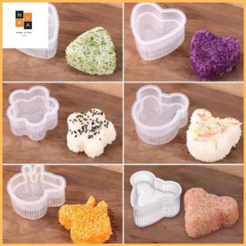 Khuân làm cơm cho bé 6 hình ngộ nghĩnh từ nhựa cao cấp, cho bé ăn dặm theo phương pháp BLW