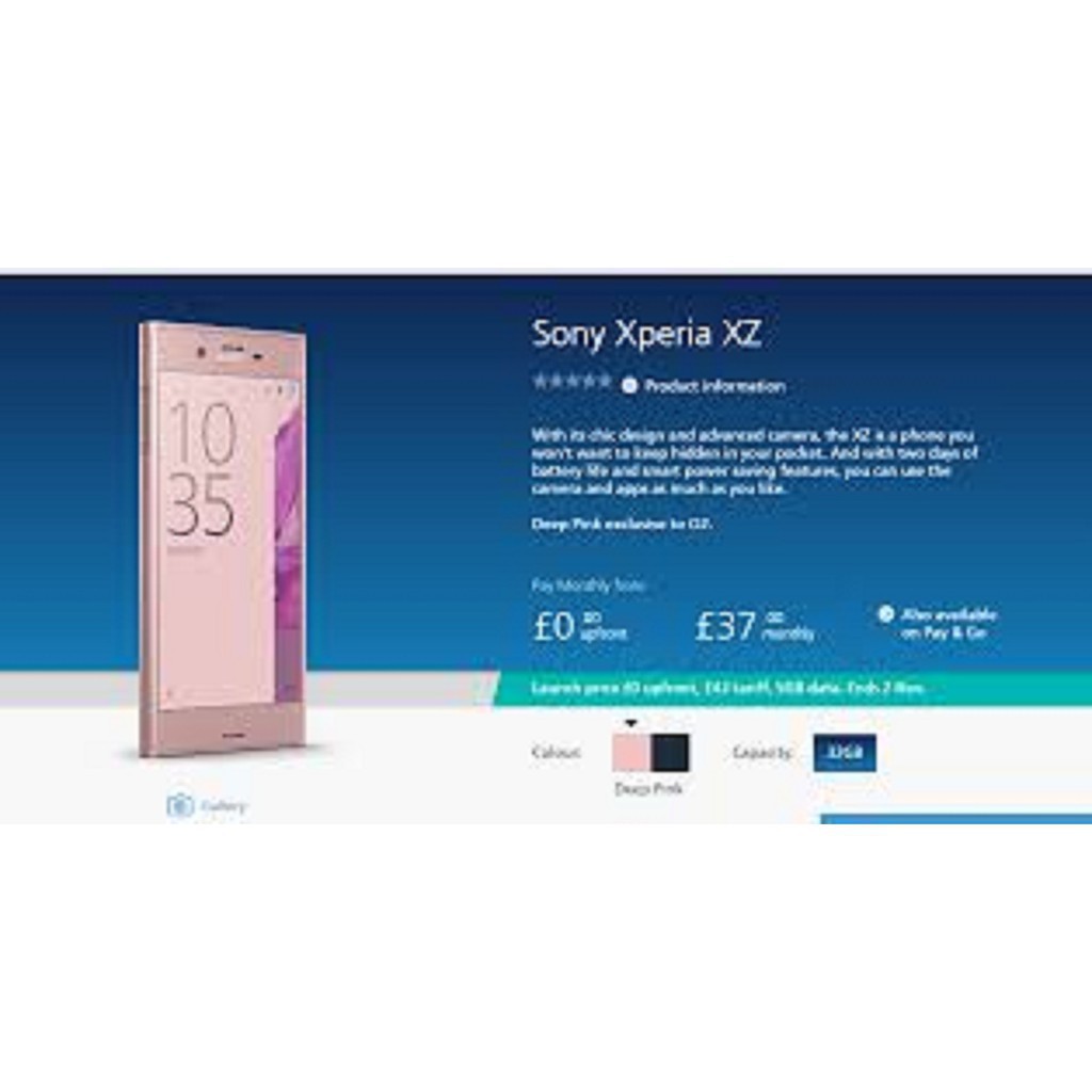 điện thoại Sony Xperia XZ (màu hồng) ram 3G/32G mới Chính hãng - chơi Game nặng mượt