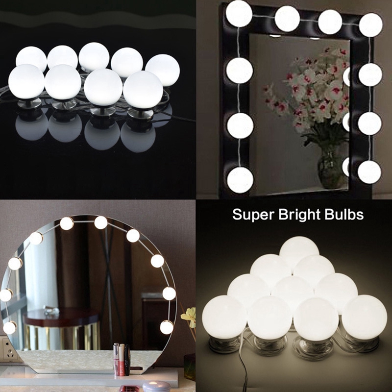 Bộ bóng đèn LED gắn gương trang điểm