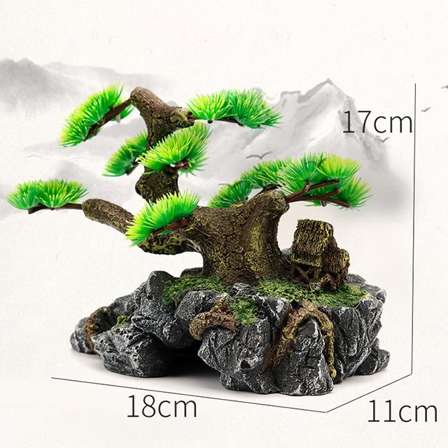 Tiểu Cảnh Bể Cá Mini Garden Mô Hình Nhà Tranh Cổ Trang Trang Trí Bể Cá Nhiều Mẫu Lựa Chọn Chất Liệu Nhựa Resin