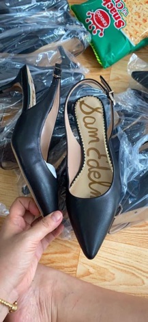 Slingback gót thấp mũi nhọn xuất xịn (có big size)