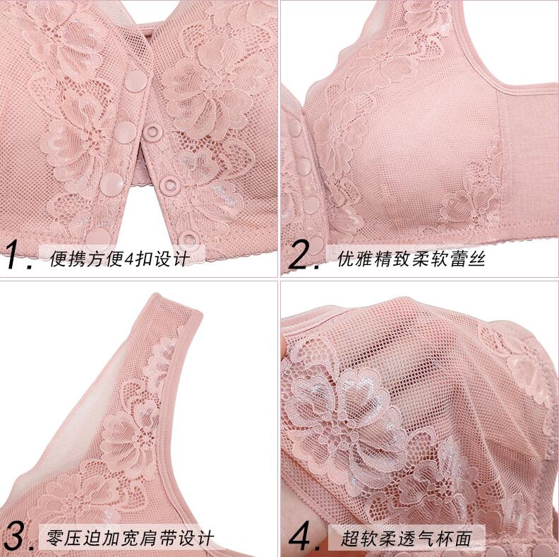 Áo ngực cotton mềm không gọng size lớn 36-46 cho nữ