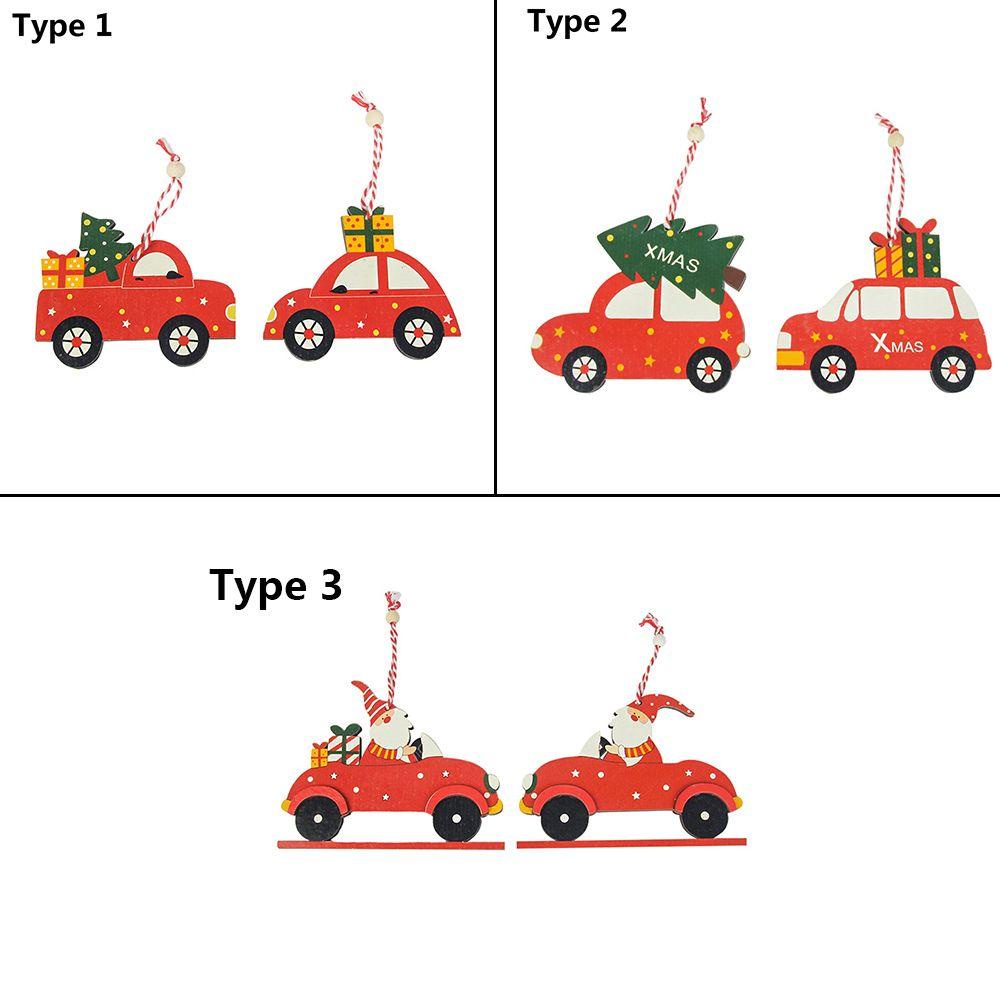 FOREVER Phụ Kiện Trang Trí Giáng Sinh / Năm Mới Bằng Gỗ Xinh Xắn