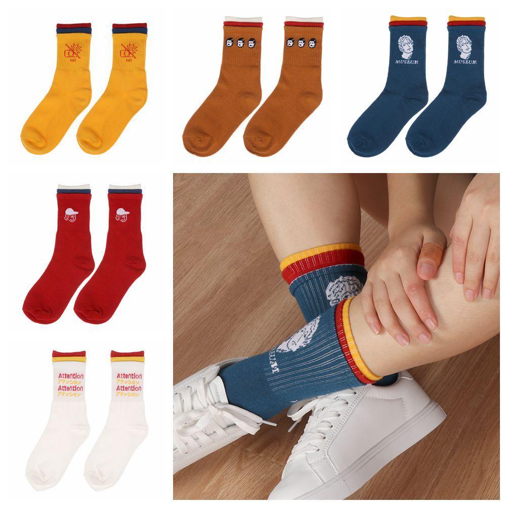 ROSE Vớ Cotton DàI MàU Trơn ThờI Trang Cho Nữ