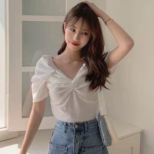 Áo Sơ Mi Ngắn Tay Phong Cách Hàn Quốc Thời Trang Mùa Hè Mới 2022 Dành Cho Bạn Nữ