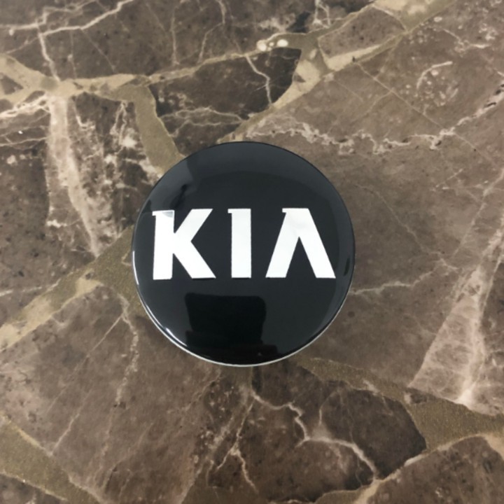 Biểu tượng Logo xe Kia chụp mâm, vành, bánh xe ô tô kích thước 58mm - Mã: KIA-58