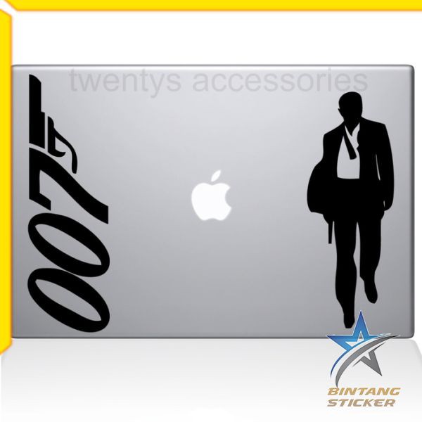 Miếng Dán Trang Trí Hình James Bond Macbook Độc Đáo