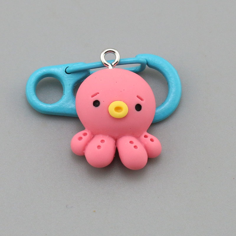 Phụ Kiện Làm Móc Khóa / Dây Chuyền / Bông Tai handmade diy Hình Động Vật / Thỏ / Bạch Tuộc Dễ Thương