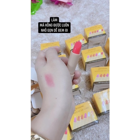 Son dưỡng mini có màu có thể dùng làm má hồng thanh lý