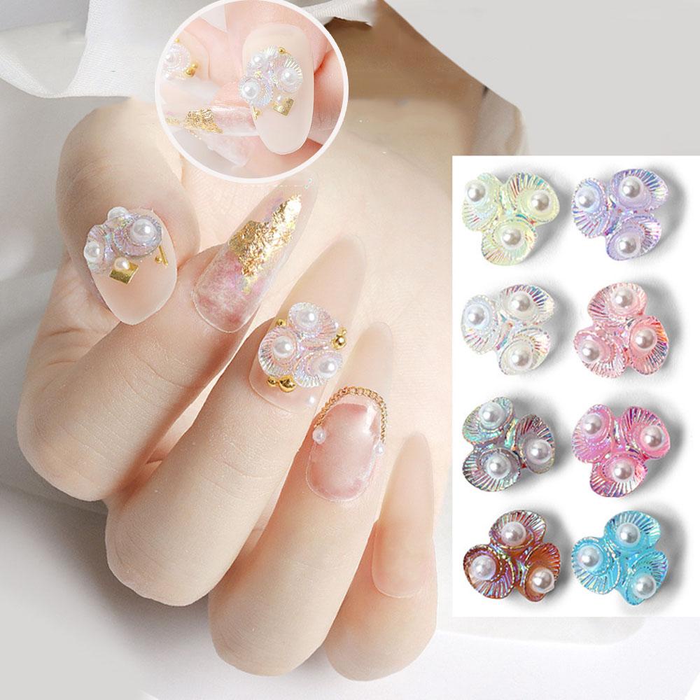 OCEANMAP Phụ Kiện Hoa Trang Trí Móng Tay Nghệ Thuật