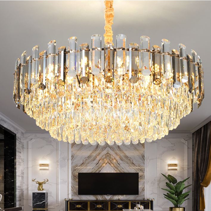 Đèn thả pha lê LEVI 3 chế độ ánh sáng kiểu dáng độc đáo, hiện đại trang trí nhà cửa