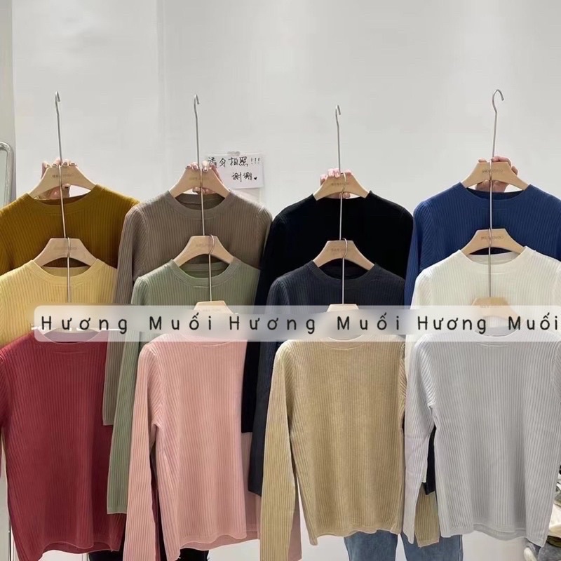 Áo len basic DÀI TAY - bảng màu xinh lắm-chất dày dặn lắm