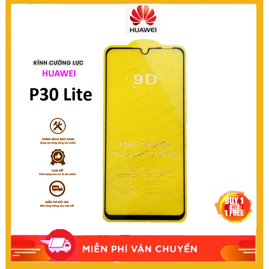 Cường lực full Huawei P30 Lite / P30full keo viền full màn hình cao cấp New  Không Chấm Li Ti