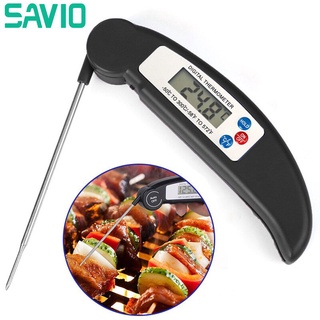 Digital Probe Thermometer, Foldable Food BBQ Meat Oven Folding Kitchen Thermometer Cooking Milk Wate