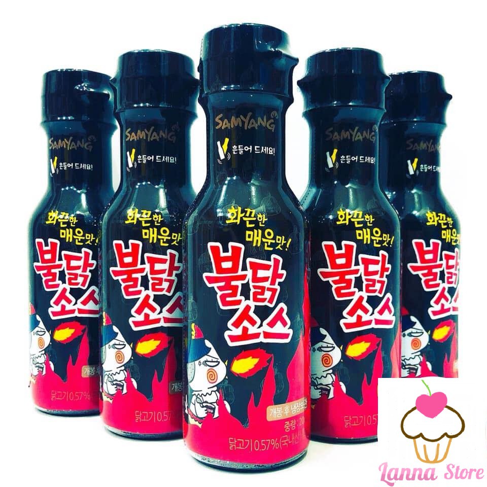 TỔNG HỢP 3 LOẠI SỐT SIÊU CAY SAMYANG HOT NHẤT HÀN QUỐC CHAI 200G