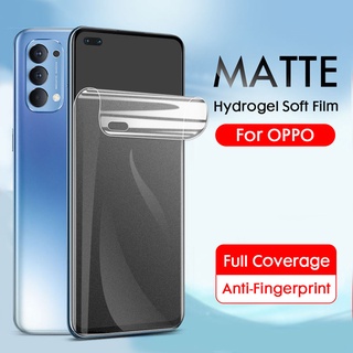 Miếng dán Hydrogel mềm nhám chống vấn tay bảo vệ màn hình cho Oppo F11 F9 Pro A5 A9 2020 A5s A7 Oppo Reno 7 6 5