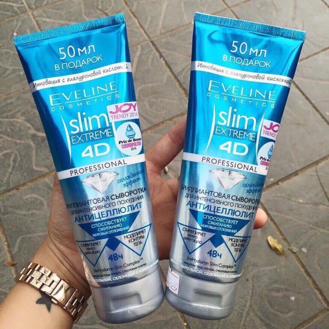 Kem Tan Mỡ Bụng Eveline Slim 4D Kim Cương 250ml