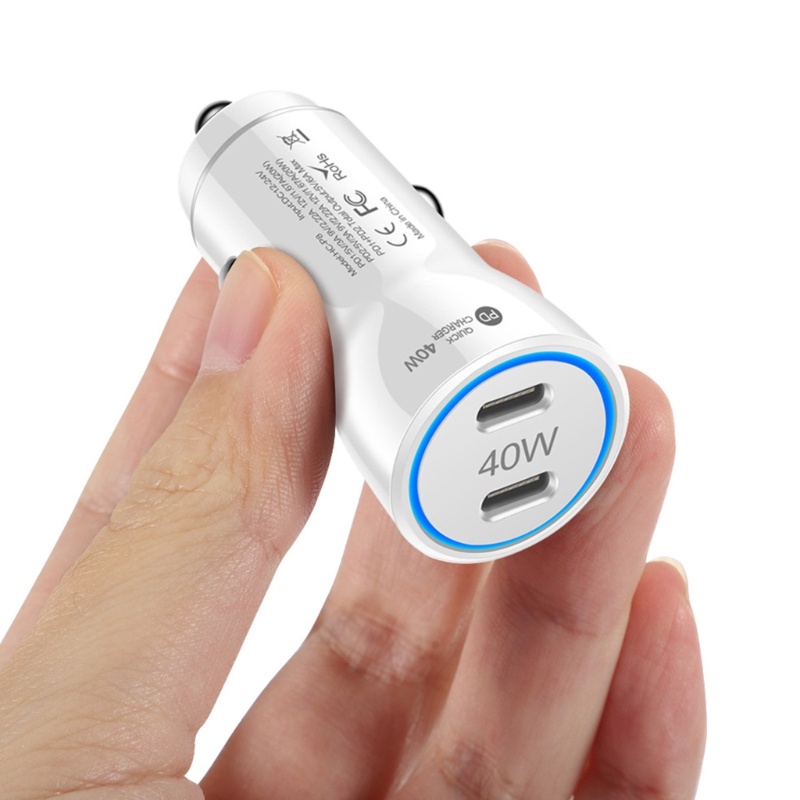 Tẩu Sạc Nhanh PD + PD Điện Áp Đầu Vào 12-24V Cho Xe Hơi