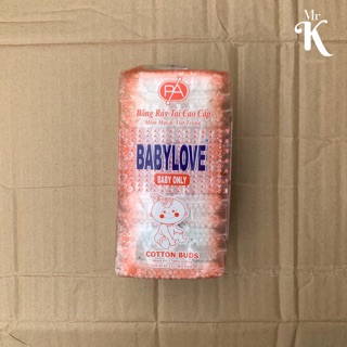 LỐC 12 GÓI TĂM BÔNG RÁY TAI NHỎ BABYLOVE