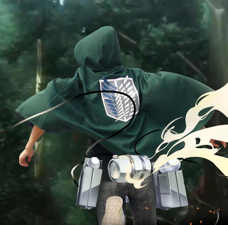 Áo Choàng Hóa Trang Đội Trinh Sát Phong Cách Hoạt Hình Attack On Titan Độc Đáo