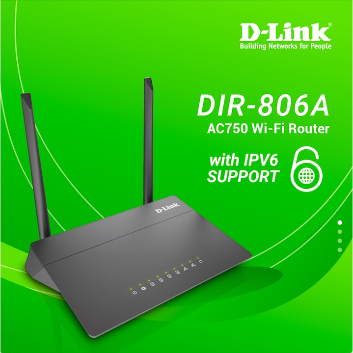 12.12 Hot Deals -D-Link Bộ Phát Wi-Fi Băng Tần Kép AC750 750Mbps DIR-806A (Đen) - Bảo Hành 24 Tháng