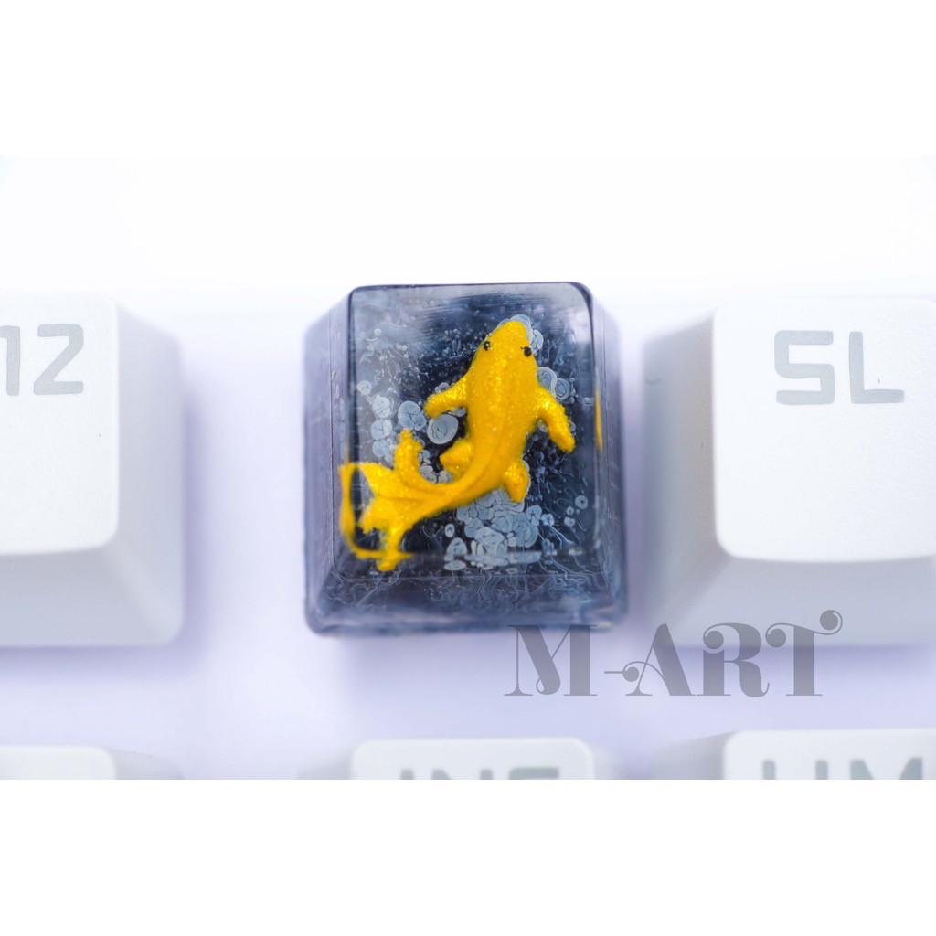 Keycap - Nút Bàn Phím Gaming - Nút Bàn Phím Cơ Cá Koi Yamabiki Ogon  - KC006