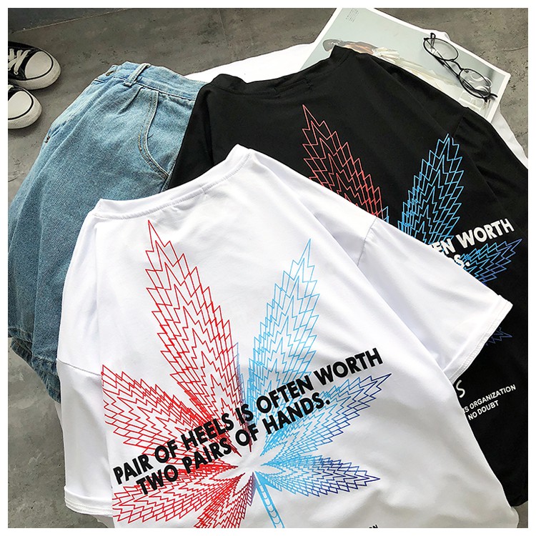 (Hàng Tốt) Áo thun lá phông Unisex  nhiều màu form rộng tay vải Thái bền đẹp áo thun nam nữ bao đẹp hot trend