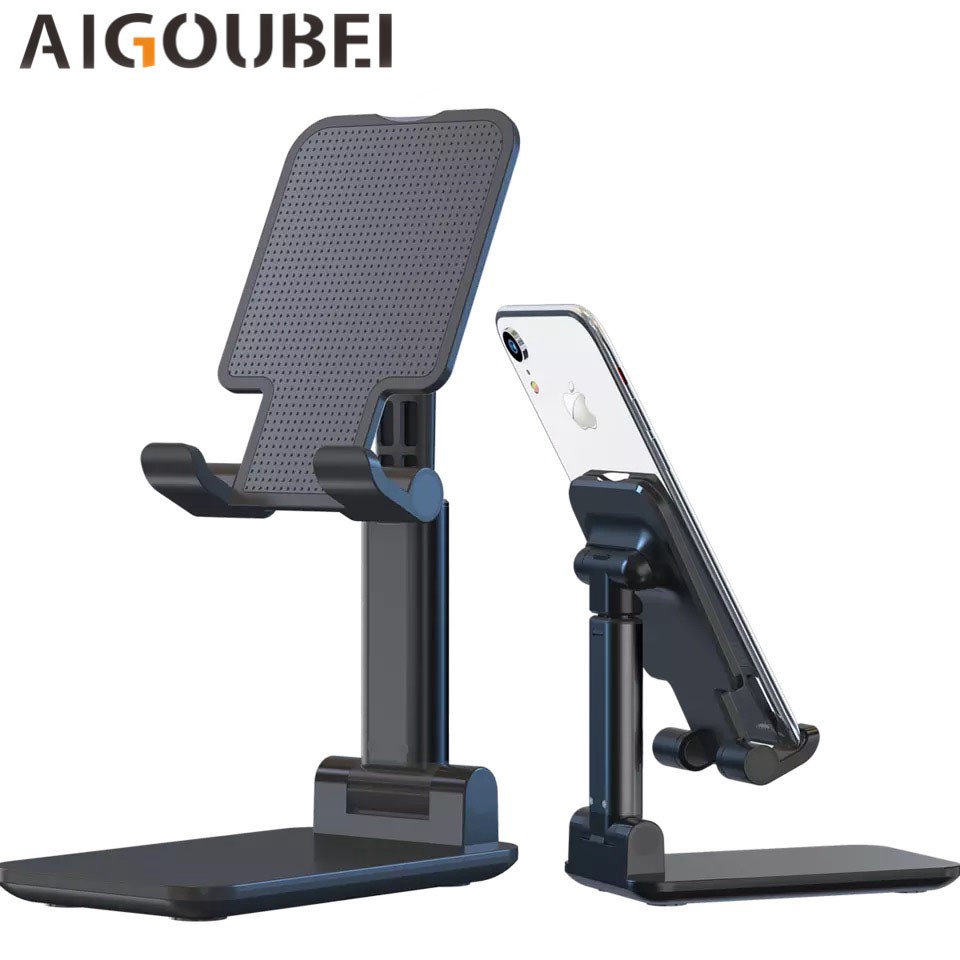 Giá đỡ điện thoại di động bằng nhựa xếp gọn để bàn phổ thông 4 màu lựa chọn