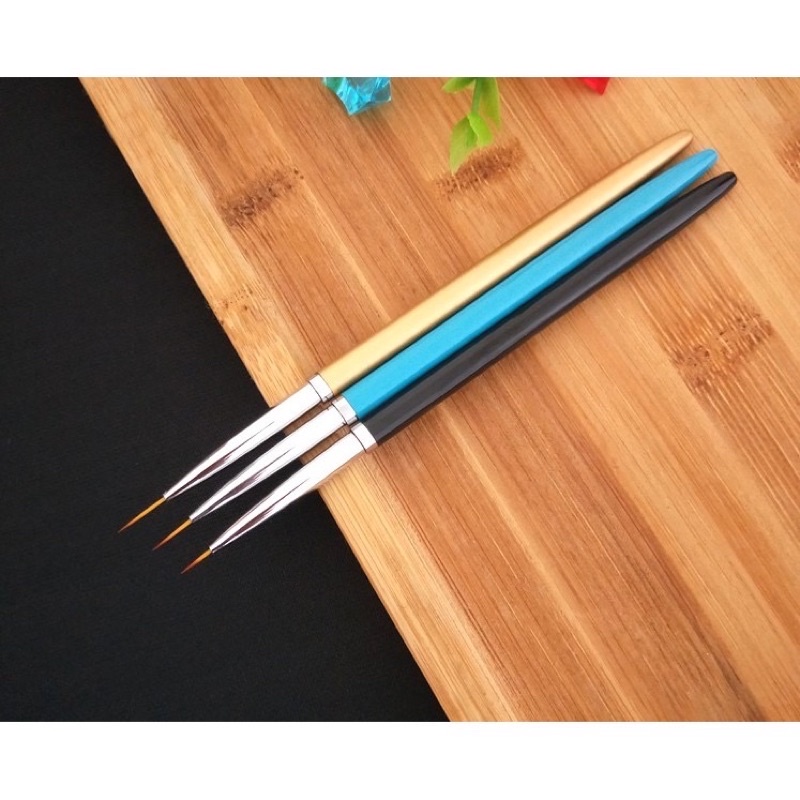 Set cọ râu 3 cây Ảtist vẽ móng nail