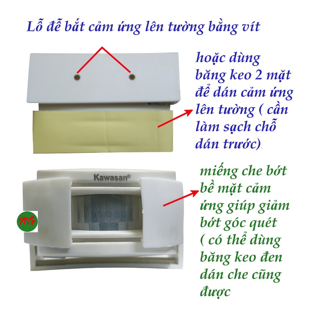 Đầu cảm ứng hồng ngoại D28B Kawasan - chi tiết lẻ không dùng 1 mình được - dùng với I618A I618AR I287B I287E