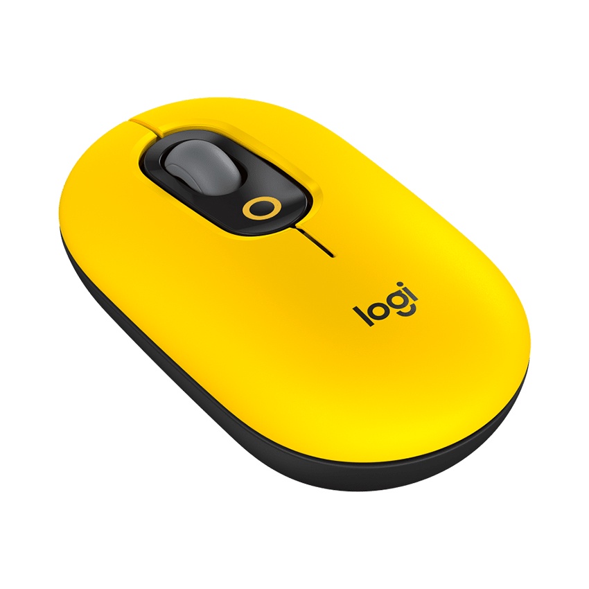 Chuột không dây Logitech Pop Emoji Blast Yellow kết nối USB, độ phân giải lên đến 4000 DPI