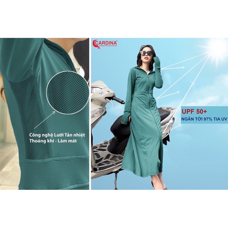 (Mẫu 2021) Áo chống nắng cardina liền thân chính hãng | BigBuy360 - bigbuy360.vn
