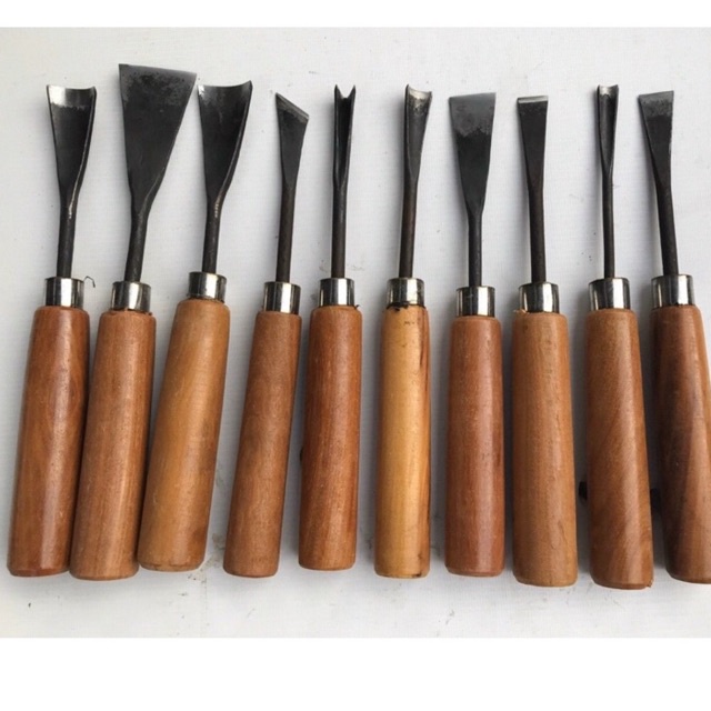 Bộ đục đánh từ thép nhíp - làm lũa -gỗ