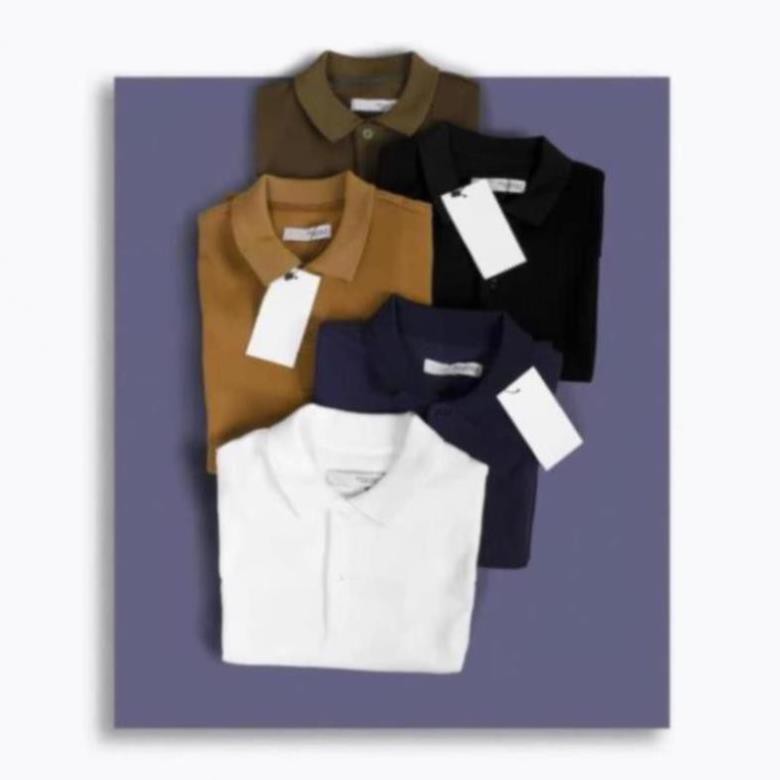 Áo polo nam cao cấp xuất khẩu vải kẻ chéo co giãn đứng dáng form ôm lịch lãm PL23 - Leo Vatino | BigBuy360 - bigbuy360.vn