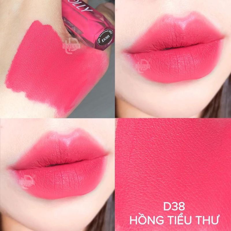 &lt;Hồng Mười Giờ&gt; Son Dolly Super matte Màu Hồng Mười Giờ-Màu hot