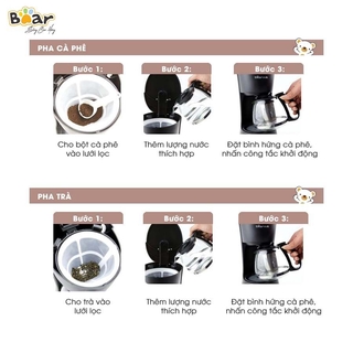 Máy pha cà phê gia đình Bear KFJ-403