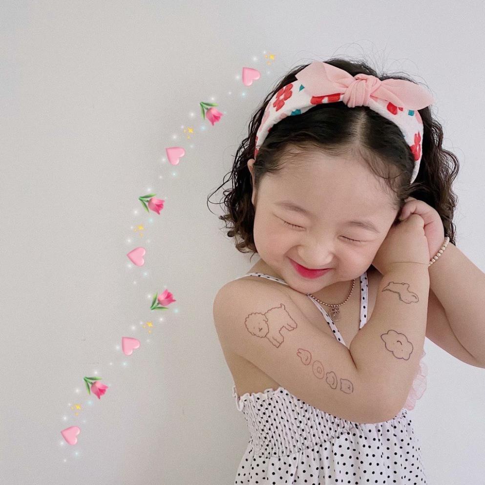 BỜM CÀI TÓC cho bé gái NƠ BỌC VẢI BẢN TO siêu CUTE (băng đô cho bé gái)