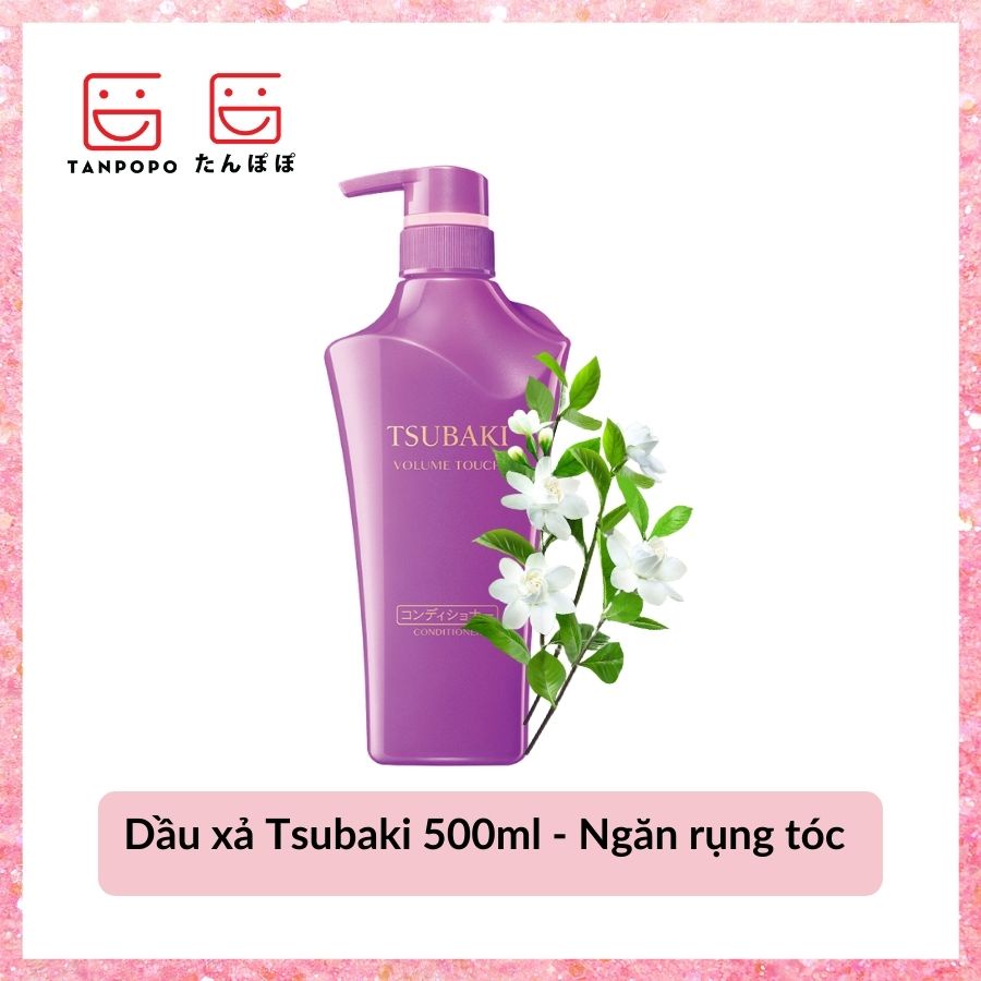 [Có sẵn] [Có sẵn] [Chính hãng] Dầu xả Tsubaki 500ml - Ngăn rụng tóc (tím)