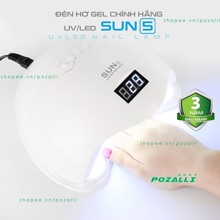 Máy Hơ Gel Sun 5 UV 48w Chính Hãng (7 ngày lỗi đổi mới)