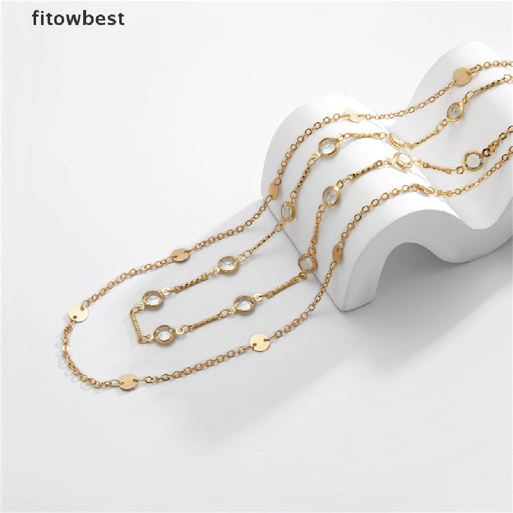 Dây Xích Đeo Thắt Lưng Đính Đá Nhiều Màu Sắc Thời Trang Quyến Rũ Cho Nữ