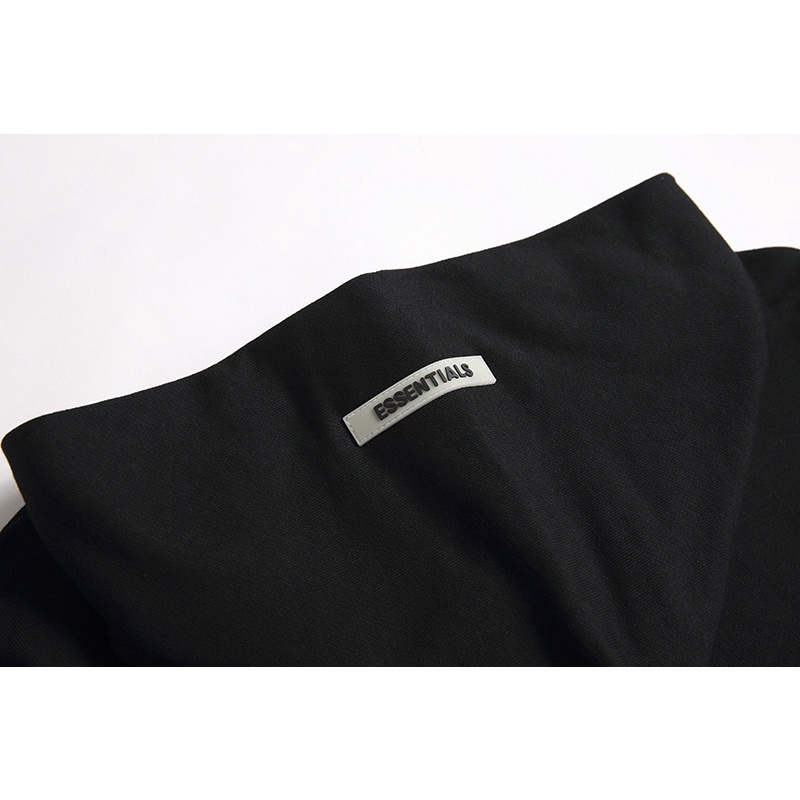 ✴Essentials Áo Khoác Cotton Kaki Tay Dài Có Mũ Trùm Đầu FG Màu Trắng Đen Hồng Xanh Dương FEAR OF GOD Cho Nam Và Nữ