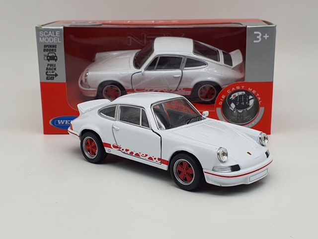 Xe Mô Hình Porsche 911 Carrera RS 2.7 1:36 Welly ( Trắng )