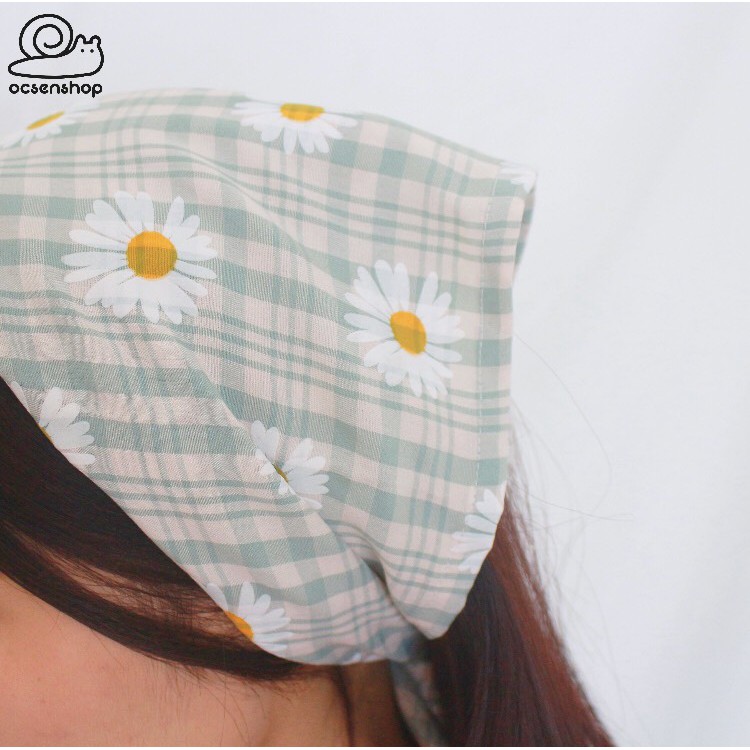 Khăn bandana Ốc Sên handmade 60x60cm