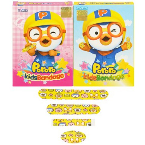 Băng keo cá nhân cho em bé  Pororo Kids Bandage (20 miếng/hộp)