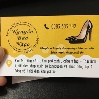 Namecard Shop quần áo / giày dép