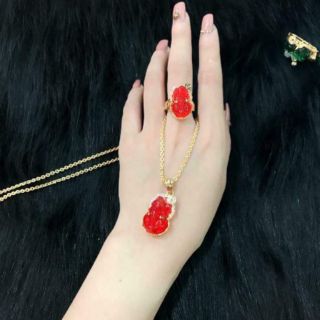 Bộ trang sức nữ tỳ hưu phong thuỷ hot