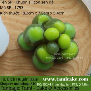 Khuôn silicon 4D sen đá lớn 1793