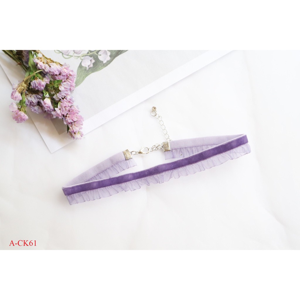 Chocker xinh BST màu tím A-ck60-65 Mayconner