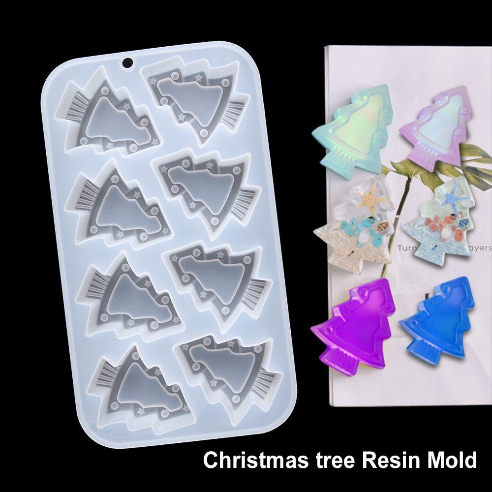 Khuôn Làm Cây Thông Giáng Sinh 24 Ngăn Bằng Nhựa Resin|Chảo Nướng Bánh Bằng Epoxy Trang Trí Giáng Sinh